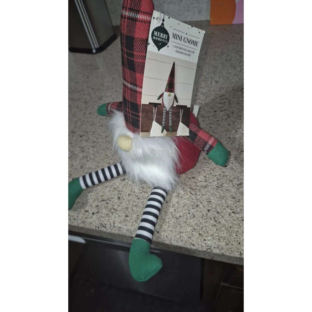 Merry Moments 16" Mini Gnome Weighted Doll Holiday Christmas Theme NWT - Picture 5 of 5